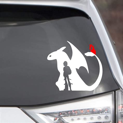 toothless car sticker